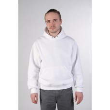 White Color Hoodie Man Classic Мужская белая толстовка худи классическая 320гр/м.кв 