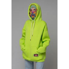 !LIMITI - Exclusive Green Hoodie with full-print mask and beanie full-print