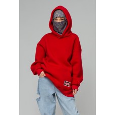 !LIMITI - Exclusive RED Hoodie with full-print mask and beanie full-print