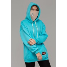 !Limiti - Exclusive Hoodie Aqua color with mask and Emoji Sticker's