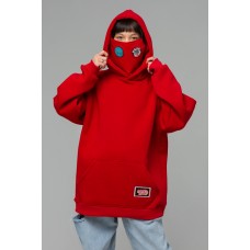 !LIMITI - Exclusive RED Hoodie with mask and DOBLE Sticker's pack